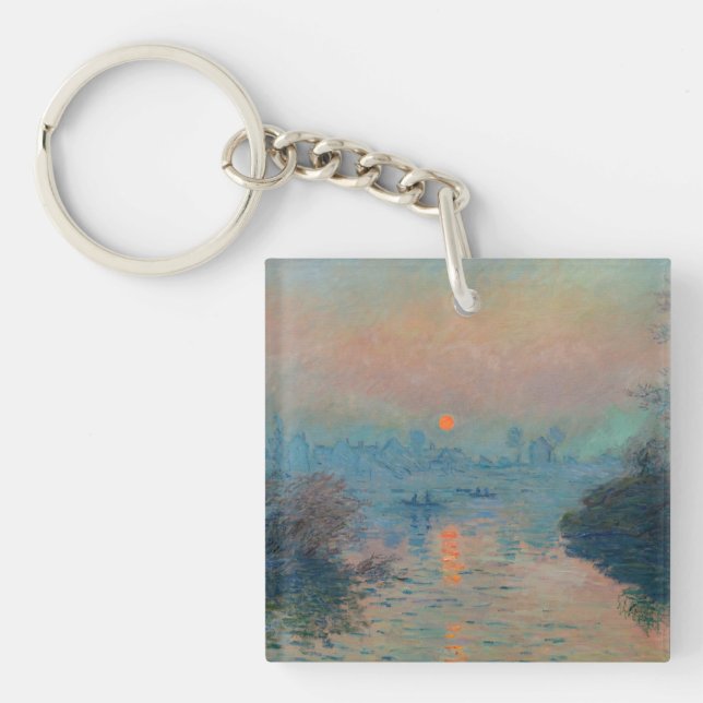 Claude Monet - Coucher de soleil sur la Seine à La (Devant)