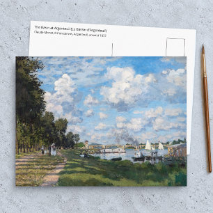 Claude Monet - Das Becken in Argenteuil Postkarte