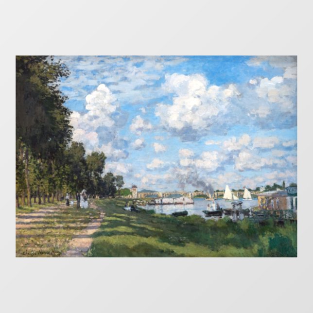 Claude Monet - Das Becken in Argentinien Fensteraufkleber (Blatt)