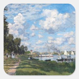 Claude Monet - Das Becken in Argentinien Quadratischer Aufkleber