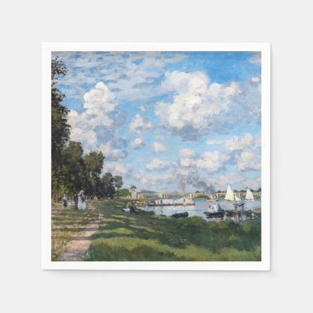 Claude Monet - Das Becken in Argentinien Serviette (Vorderseite)