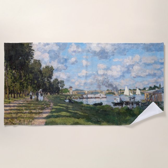 Claude Monet - Das Becken in Argentinien Strandtuch (Vorderseite)