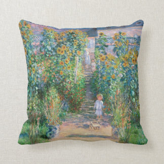 Claude Monet das der Garten-Malerei-Kissen des Kissen