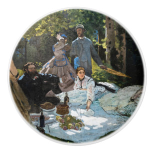 Claude Monet - Das Frühstück im Freien, rechtes Pa Keramikknauf