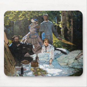 Claude Monet - Das Frühstück im Freien, rechtes Pa Mousepad