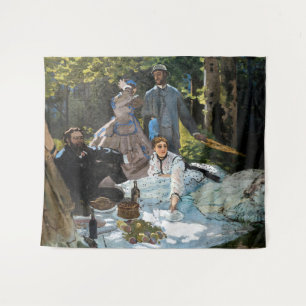 Claude Monet - Das Frühstück im Freien, rechtes Pa Wandteppich