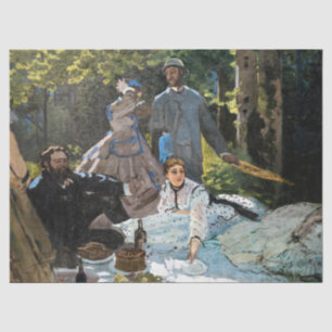 Claude Monet - Das Frühstück im Grünen, rechtes Pa Seidenpapier