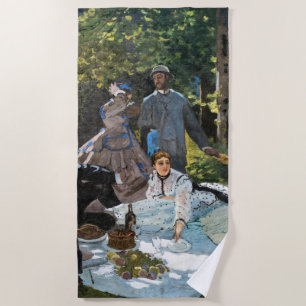 Claude Monet - Das Frühstück im Grünen, rechtes Pa Strandtuch