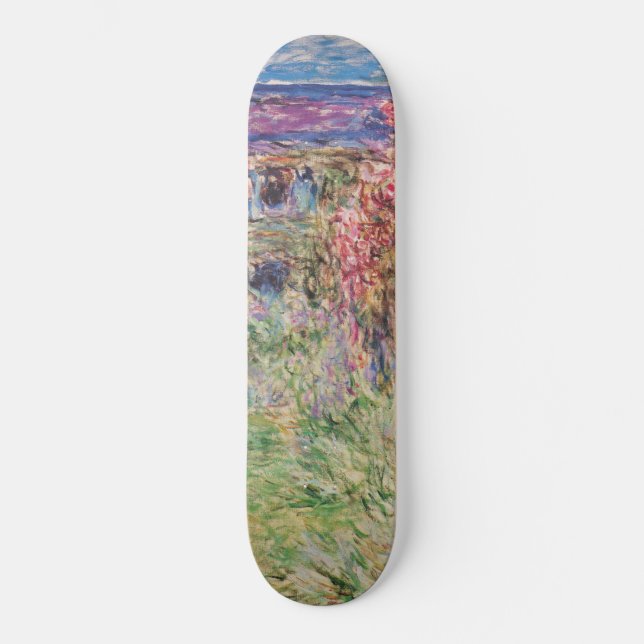 Claude Monet Das Haus unter den Rose GalleryHD Skateboard (Vorderseite)