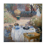 Claude Monet - Das Mittagessen, dekorative Tafel Fliese<br><div class="desc">Luncheon,  dekorative Tafel / Le dejeuner,  panneau dekoratif - Claude Monet,  1873</div>