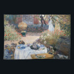 Claude Monet - Das Mittagessen, dekorative Tafel Geschirrtuch<br><div class="desc">Luncheon,  dekorative Tafel / Le dejeuner,  panneau dekoratif - Claude Monet,  1873</div>