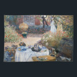 Claude Monet - Das Mittagessen, dekorative Tafel Geschirrtuch<br><div class="desc">Luncheon,  dekorative Tafel / Le dejeuner,  panneau dekoratif - Claude Monet,  1873</div>