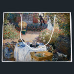 Claude Monet - Das Mittagessen, dekorative Tafel Große Geschenktüte<br><div class="desc">Luncheon,  dekorative Tafel / Le dejeuner,  panneau dekoratif - Claude Monet,  1873</div>
