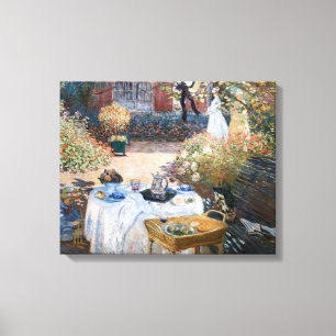 Claude Monet - Das Mittagessen, dekorative Tafel Leinwanddruck