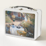 Claude Monet - Das Mittagessen, dekorative Tafel Metall Brotdose<br><div class="desc">Luncheon,  dekorative Tafel / Le dejeuner,  panneau dekoratif - Claude Monet,  1873</div>