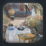 Claude Monet - Das Mittagessen, dekorative Tafel Pappteller<br><div class="desc">Luncheon,  dekorative Tafel / Le dejeuner,  panneau dekoratif - Claude Monet,  1873</div>