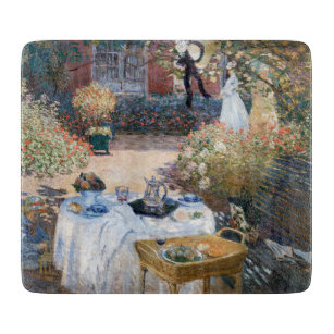 Claude Monet - Das Mittagessen, dekorative Tafel Schneidebrett