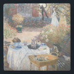 Claude Monet - Das Mittagessen, dekorative Tafel Steinuntersetzer<br><div class="desc">Luncheon,  dekorative Tafel / Le dejeuner,  panneau dekoratif - Claude Monet,  1873</div>