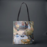 Claude Monet - Das Mittagessen, dekorative Tafel Tasche<br><div class="desc">Luncheon,  dekorative Tafel / Le dejeuner,  panneau dekoratif - Claude Monet,  1873</div>