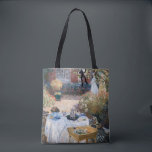 Claude Monet - Das Mittagessen, dekorative Tafel Tasche<br><div class="desc">Luncheon,  dekorative Tafel / Le dejeuner,  panneau dekoratif - Claude Monet,  1873</div>