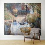Claude Monet - Das Mittagessen, dekorative Tafel Wandteppich<br><div class="desc">Luncheon,  dekorative Tafel / Le dejeuner,  panneau dekoratif - Claude Monet,  1873</div>