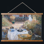 Claude Monet - Das Mittagessen, dekorative Tafel Wandteppich Mit Holzrahmen<br><div class="desc">Luncheon,  dekorative Tafel / Le dejeuner,  panneau dekoratif - Claude Monet,  1873</div>