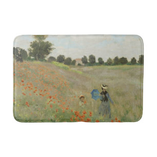 Claude Monet Das Mohnfeld bei Argenteuil Kunst Badematte