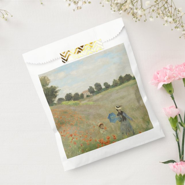 Claude Monet Das Mohnfeld bei Argenteuil Kunst Geschenktütchen (Versiegelt)