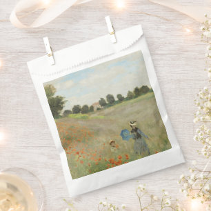 Claude Monet Das Mohnfeld bei Argenteuil Kunst Geschenktütchen
