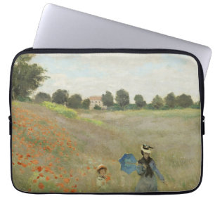 Claude Monet Das Mohnfeld bei Argenteuil Kunst Laptopschutzhülle