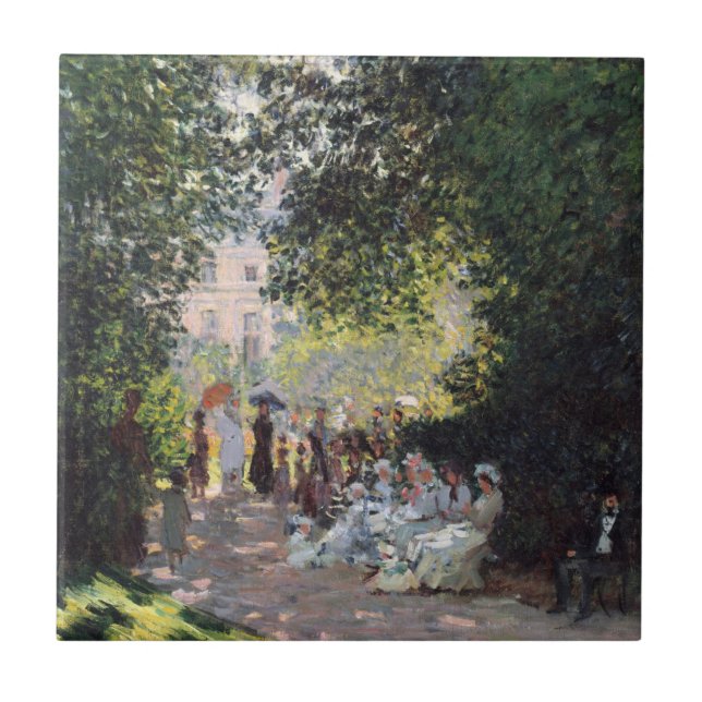 Claude Monet | das Parc Monceau Fliese (Vorderseite)