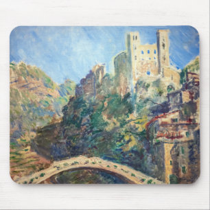 Claude Monet - Das Schloss von Dolceacqua Mousepad