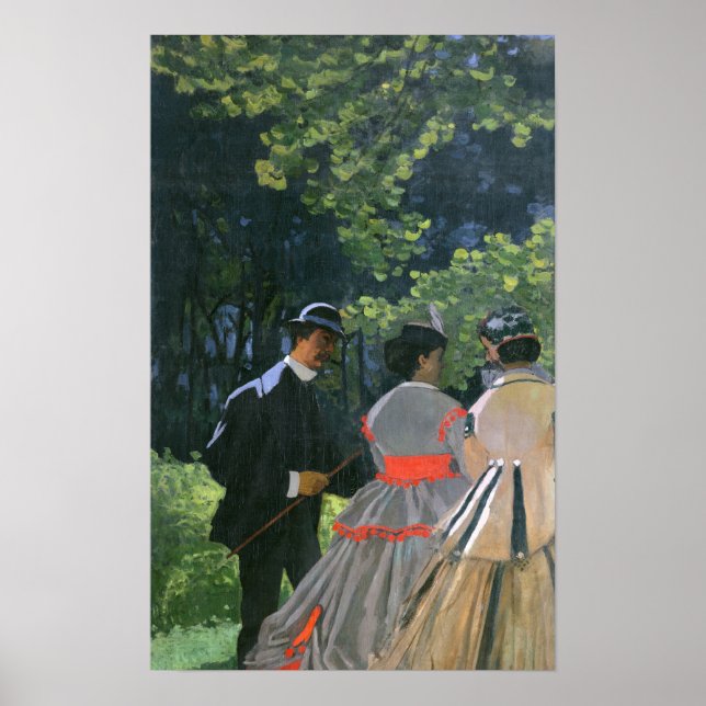 Claude Monet | Dejeuner sur l'Herbe, Chailly Poster (Vorne)