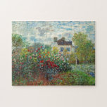 Claude Monet - Der argentinische Künstlergarten<br><div class="desc">The Artist's Garden in Argenteuil / A Corner of the Garden with Dahlias - Claude Monet,  Oil on Leinwand,  1873</div>