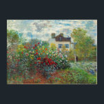 Claude Monet - Der argentinische Künstlergarten Acryl Wandkunst<br><div class="desc">The Artist's Garden in Argenteuil / A Corner of the Garden with Dahlias - Claude Monet,  Oil on Leinwand,  1873</div>