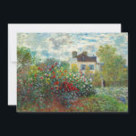 Claude Monet - Der argentinische Künstlergarten Einladung<br><div class="desc">The Artist's Garden in Argenteuil / A Corner of the Garden with Dahlias - Claude Monet,  Oil on Leinwand,  1873</div>
