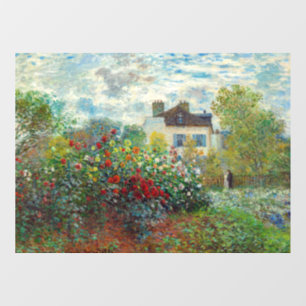 Claude Monet - Der argentinische Künstlergarten Fensteraufkleber