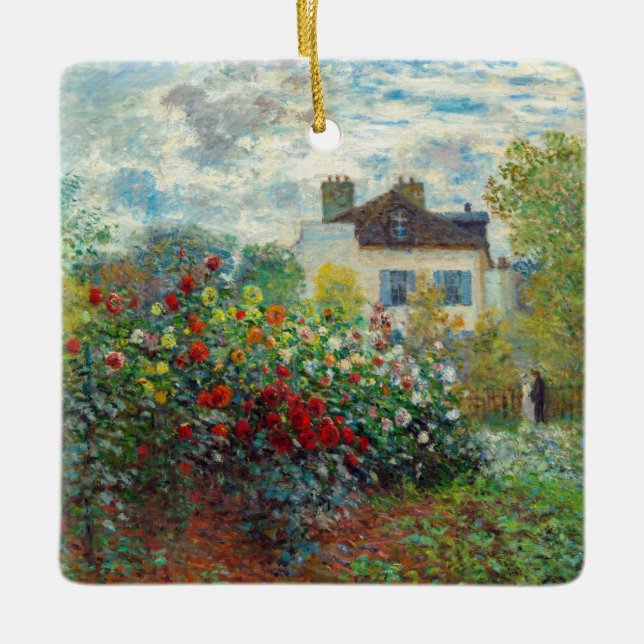 Claude Monet - Der argentinische Künstlergarten Keramikornament (Vorderseite)