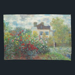 Claude Monet - Der argentinische Künstlergarten Kissenbezug<br><div class="desc">The Artist's Garden in Argenteuil / A Corner of the Garden with Dahlias - Claude Monet,  Oil on Leinwand,  1873</div>