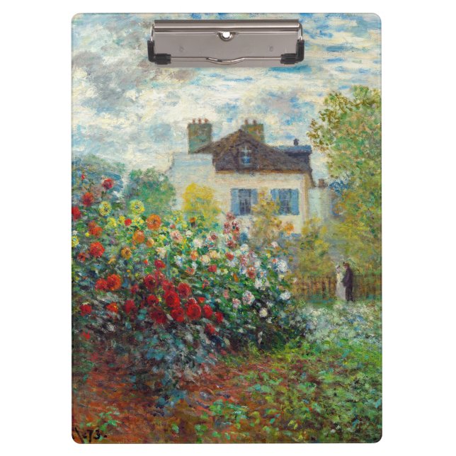Claude Monet - Der argentinische Künstlergarten Klemmbrett (Vorderseite)