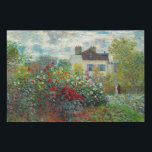 Claude Monet - Der argentinische Künstlergarten Künstlicher Leinwanddruck<br><div class="desc">The Artist's Garden in Argenteuil / A Corner of the Garden with Dahlias - Claude Monet,  Oil on Leinwand,  1873</div>