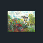 Claude Monet - Der argentinische Künstlergarten Leinwanddruck<br><div class="desc">The Artist's Garden in Argenteuil / A Corner of the Garden with Dahlias - Claude Monet,  Oil on Leinwand,  1873</div>