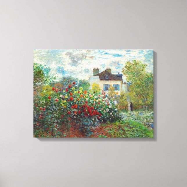 Claude Monet - Der argentinische Künstlergarten Leinwanddruck (Vorderseite)