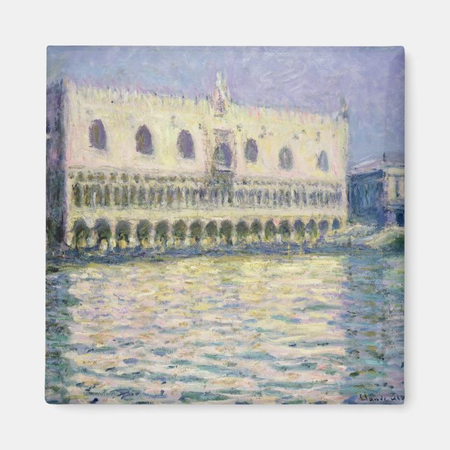 Claude Monet | Der Ducal Palace, Venedig, 1908 Magnet (Vorne)