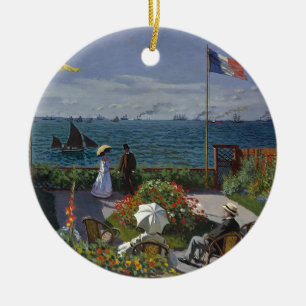 Claude Monet - der Garten an Sainte Adresse Kunst Keramik Ornament