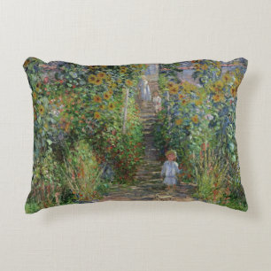 Claude Monet   der Garten des Künstlers bei Dekokissen