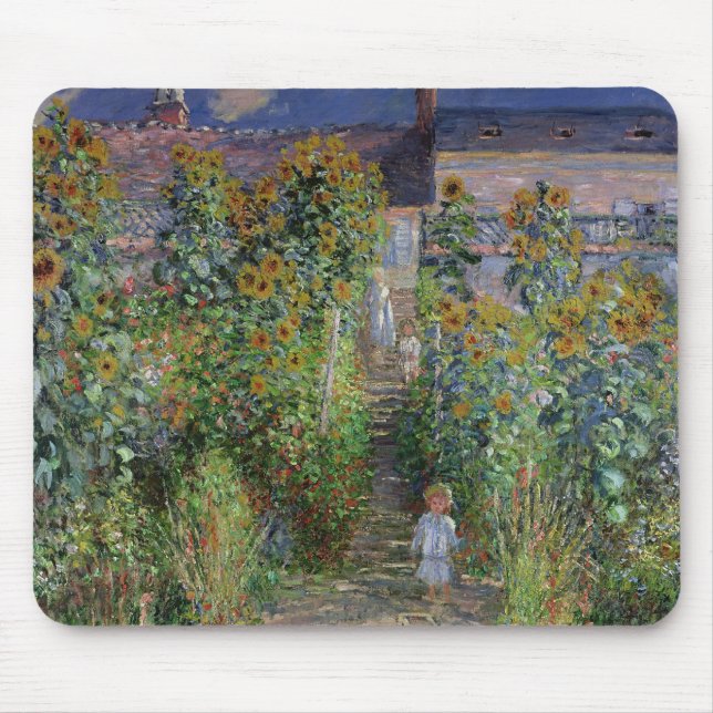 Claude Monet | der Garten des Künstlers bei Mousepad (Vorne)