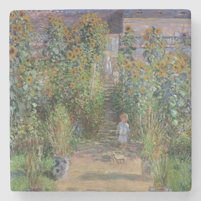 Claude Monet | der Garten des Künstlers bei Steinuntersetzer (Vorderseite)