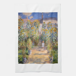 Claude Monet der Garten des Künstlers bei Vétheuil Handtuch