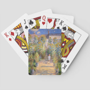 Claude Monet der Garten des Künstlers bei Vétheuil Spielkarten